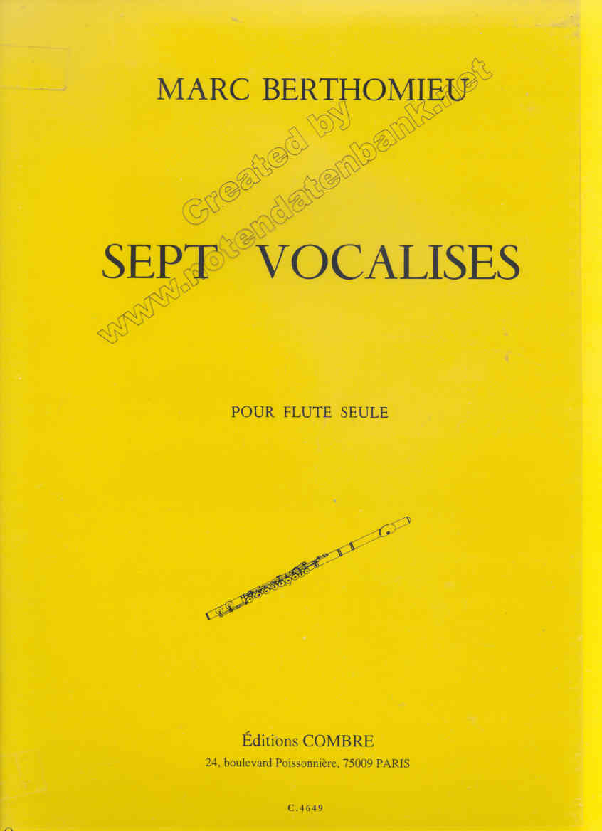 Sept Vocalises - cliquer ici