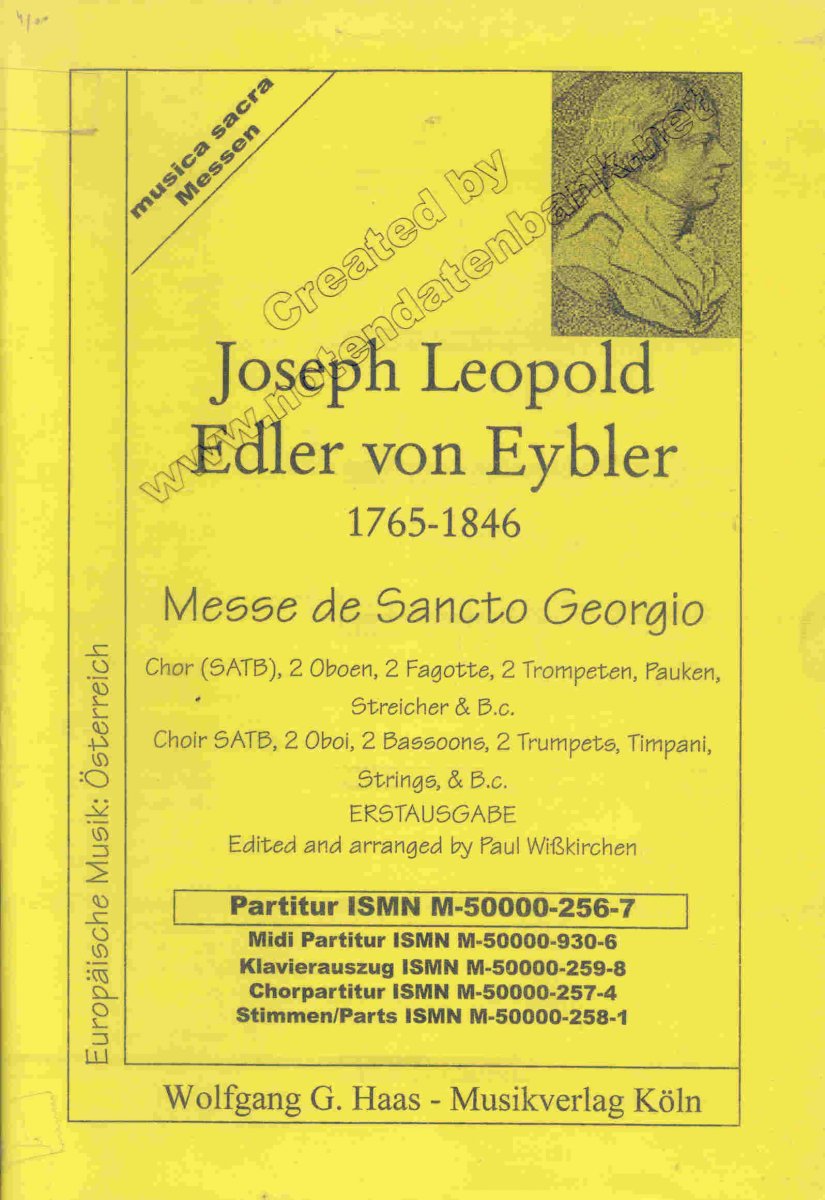 Messe de Sancto Georgio (Partitur) - cliquer ici Messe de Sancto Georgio (Partitur) - cliquer ici