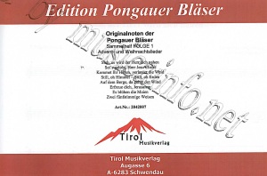 Pongauer Bläser (5stimmige Advent- und Weihnachtslieder) - cliquer ici Pongauer Bläser (5stimmige Advent- und Weihnachtslieder) - cliquer ici