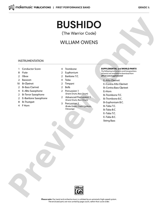 Bushido (The Warrior Code) - cliquer ici