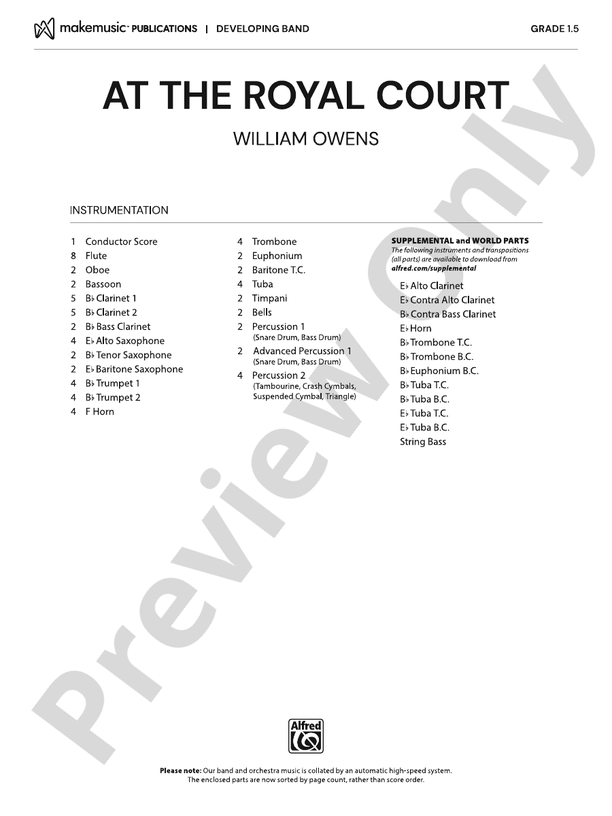 At the Royal Court - cliquer ici