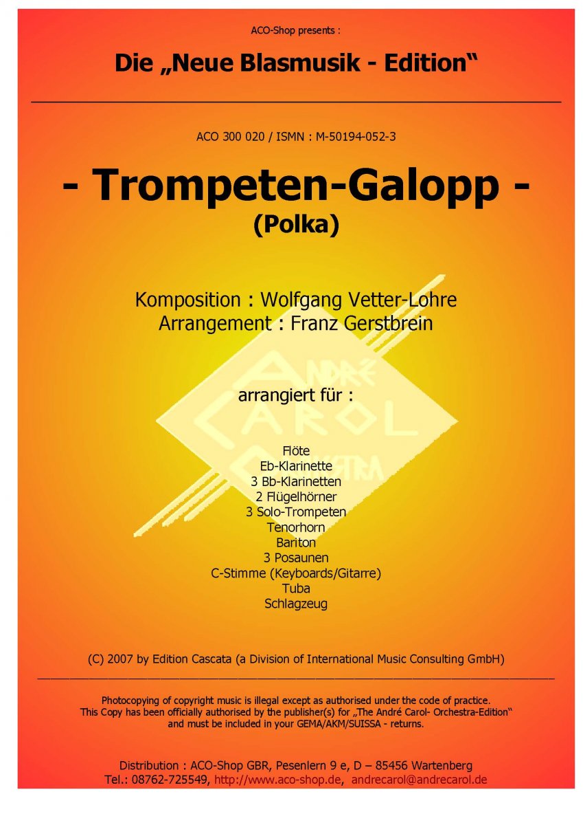 Trompeten-Galopp - cliquer ici Trompeten-Galopp - cliquer ici