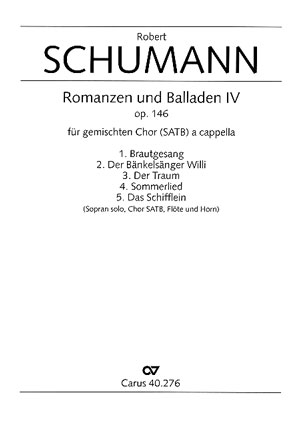 Schumann: Romanzen und Balladen IV op. 146 - cliquer ici