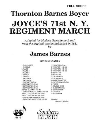 Joyce's 71st N.Y. Regiment March - cliquer ici