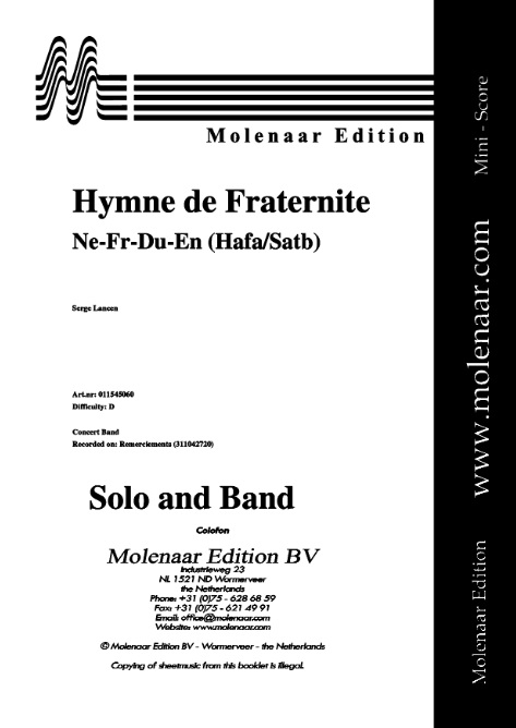 Hymne de Fraternite - cliquer ici