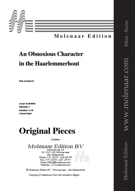 An Obnoxious Character in the Haarlemmerhout - cliquer ici