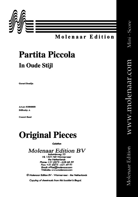 Partita piccola (In Oude Stijl) - cliquer ici