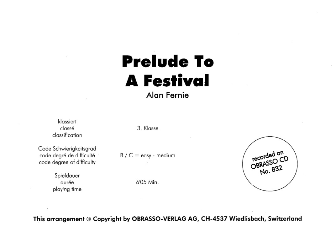 Prelude to a Festival - cliquer ici