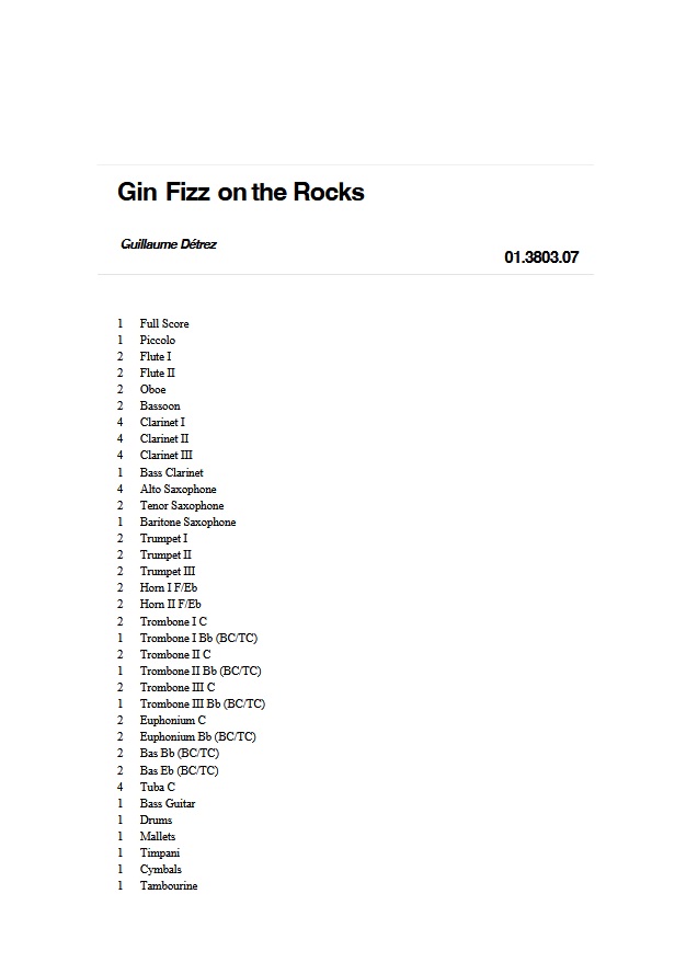 Gin Fizz on the Rocks - cliquer ici