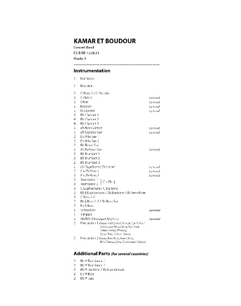 Kamar et Boudour ('Les mille et une nuits') - cliquer ici