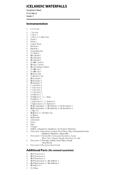 Icelandic Waterfalls (Symphony #1) - cliquer ici