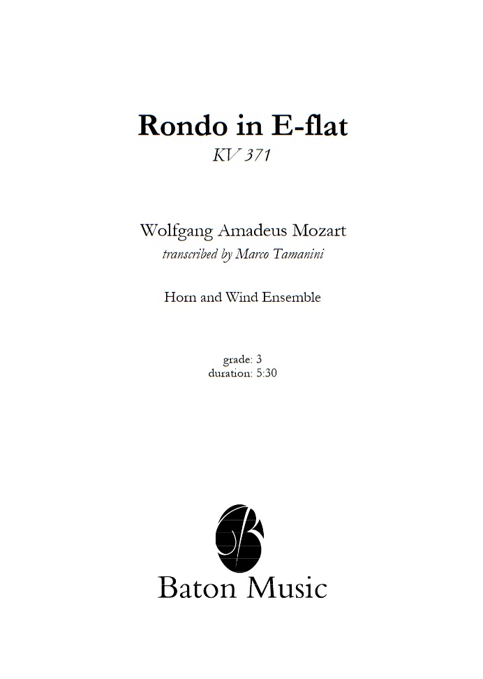 Rondo in E flat - cliquer ici