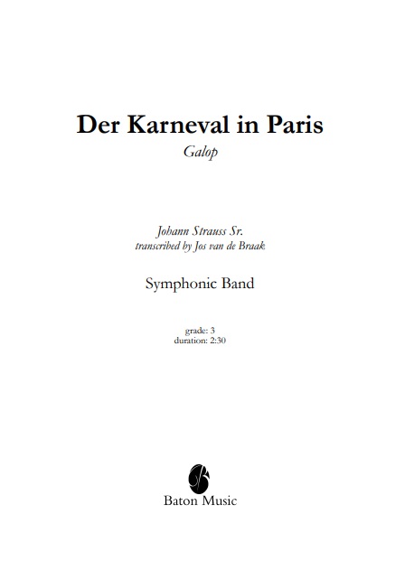 Der Karneval in Paris - cliquer ici