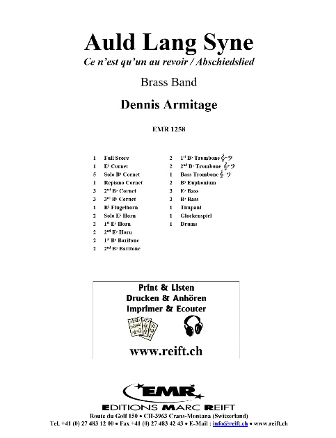 Auld Lang Syne - cliquer ici