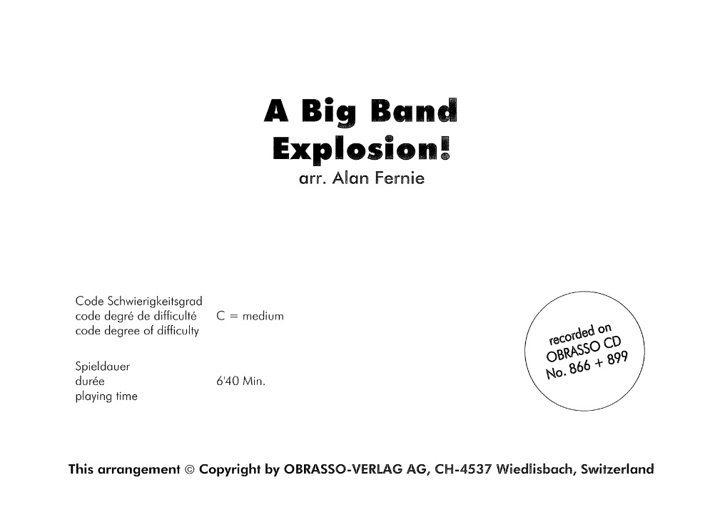 A Big Band Explosion - cliquer ici