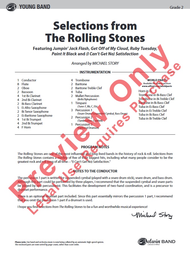 Selections from The Rolling Stones - cliquer ici