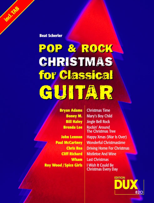 Pop & Rock Christmas For Classical Guitar - cliquer ici
