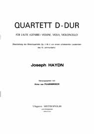 Quartett D-Dur (Score & Parts) - cliquer ici