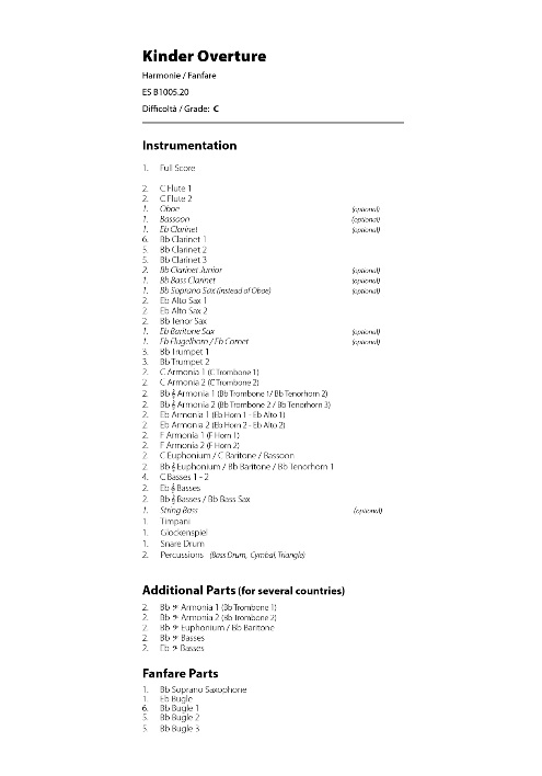 Kinder Overture - cliquer ici