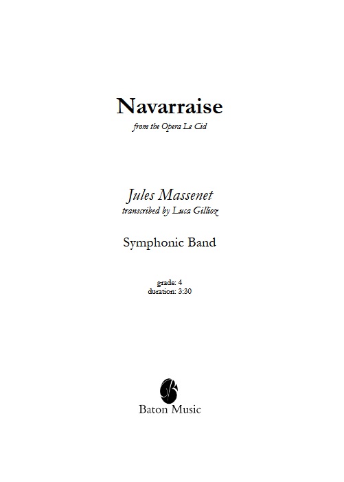 Navarraise (Le Cid) - cliquer ici