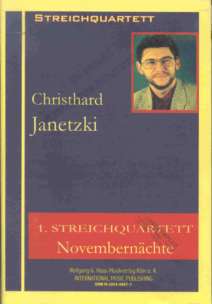 1. Streichquartett: Novembernächte - cliquer ici 1. Streichquartett: Novembernächte - cliquer ici