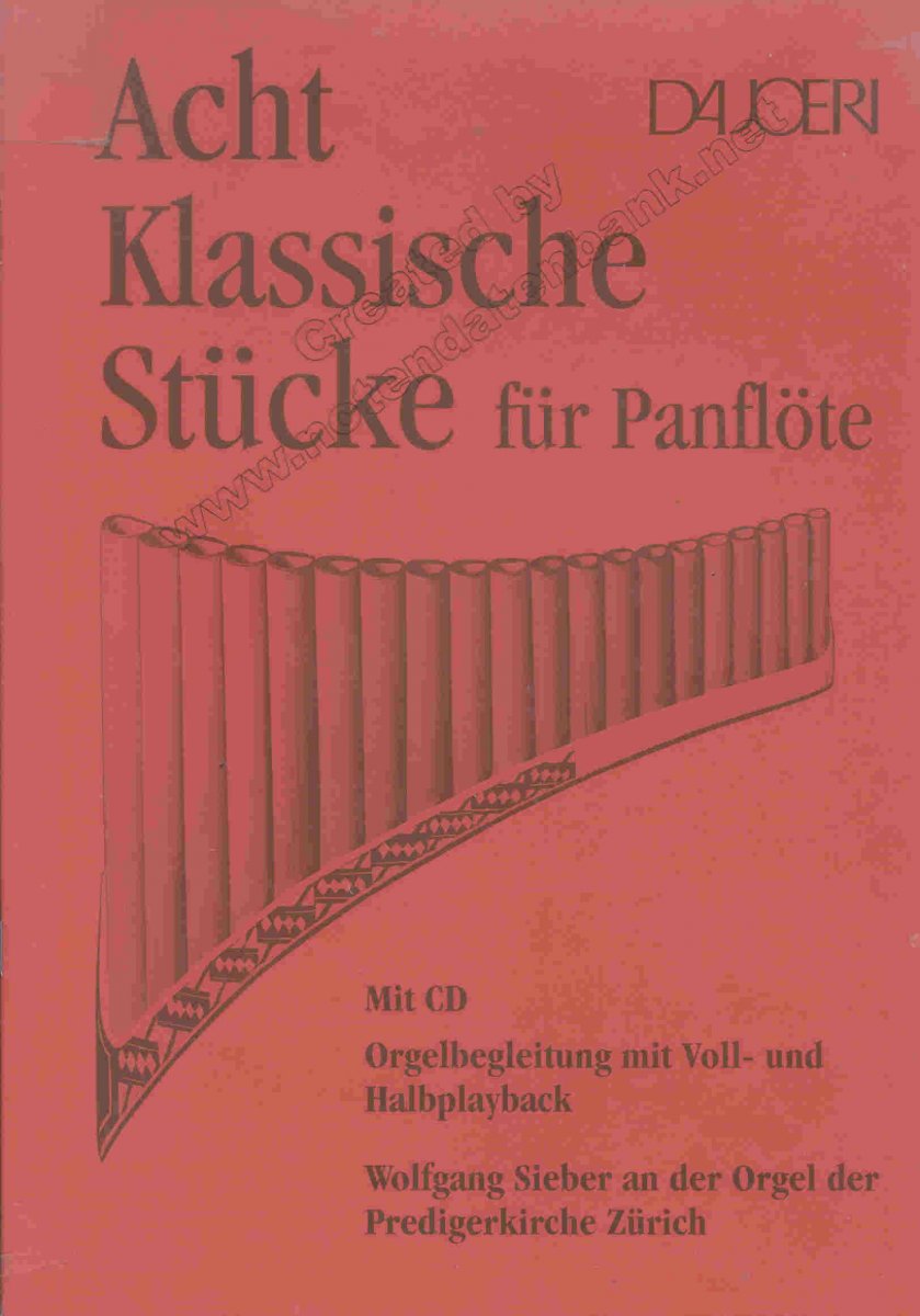 8 klassische Stücke für Panflöte - cliquer ici 8 klassische Stücke für Panflöte - cliquer ici