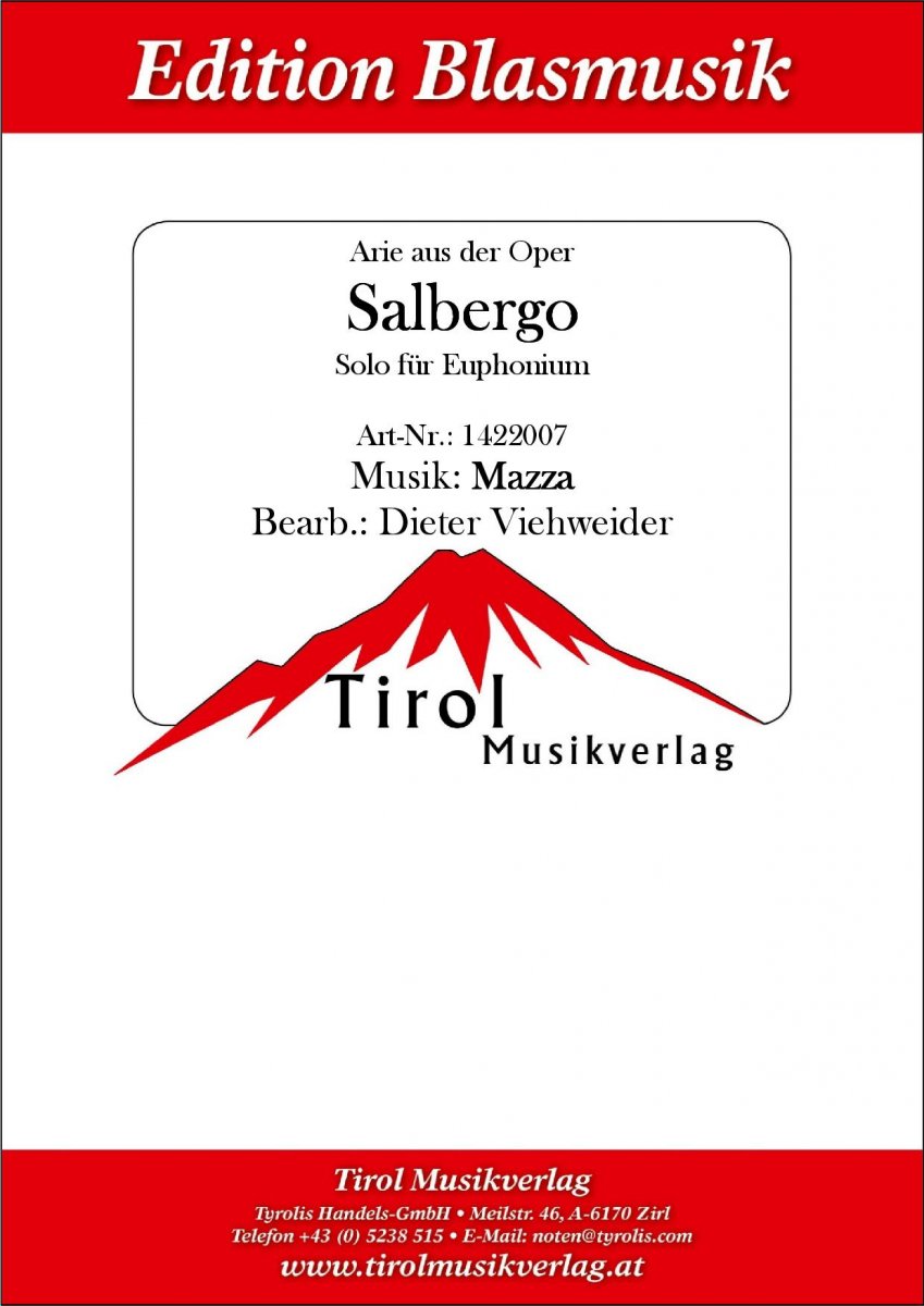 Arie aus der Oper 'Salbergo' - cliquer ici Arie aus der Oper 'Salbergo' - cliquer ici