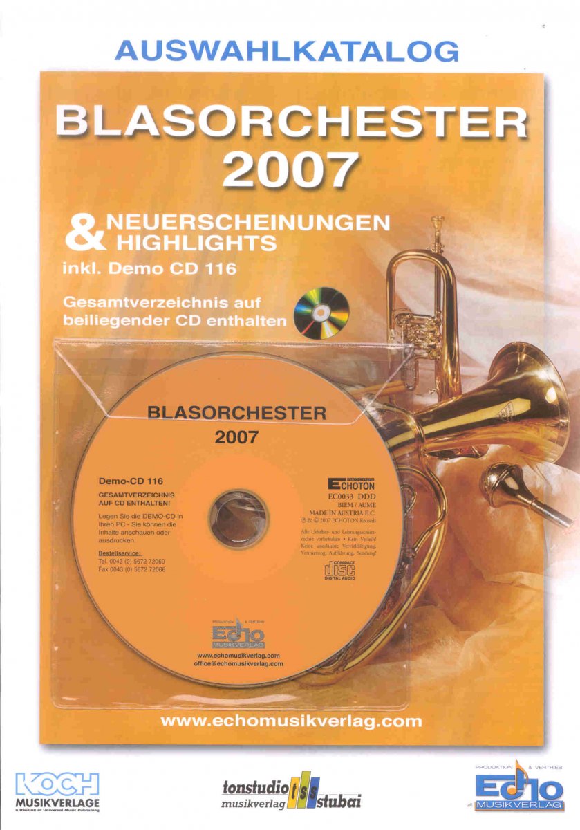 Echo 2007 - Auswahlkatalog Blasorchester - cliquer ici