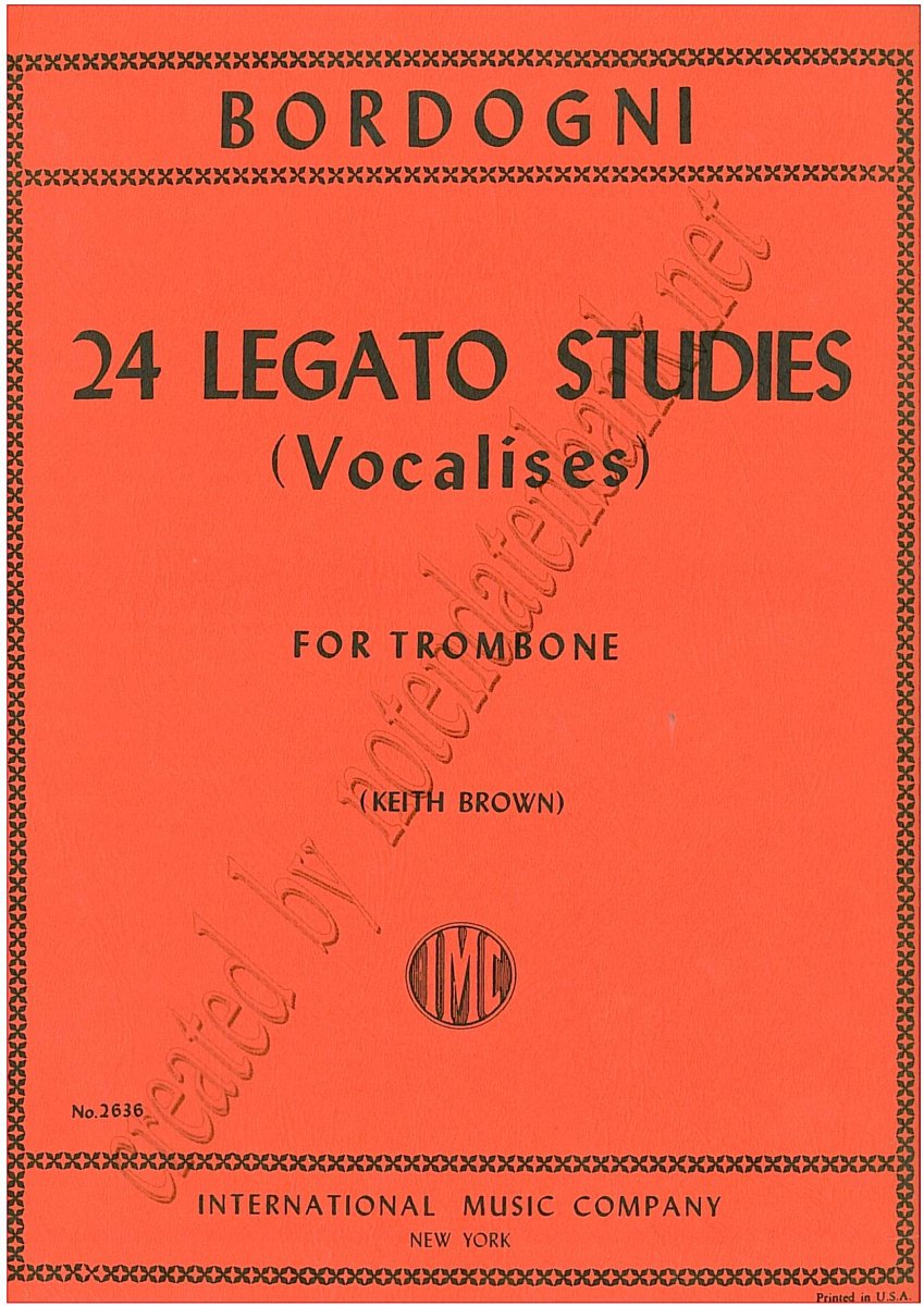 24 Legato Studies (Vocalises) - cliquer ici