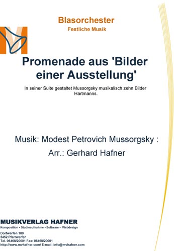 Promenade aus 'Bilder einer Ausstellung' - cliquer ici