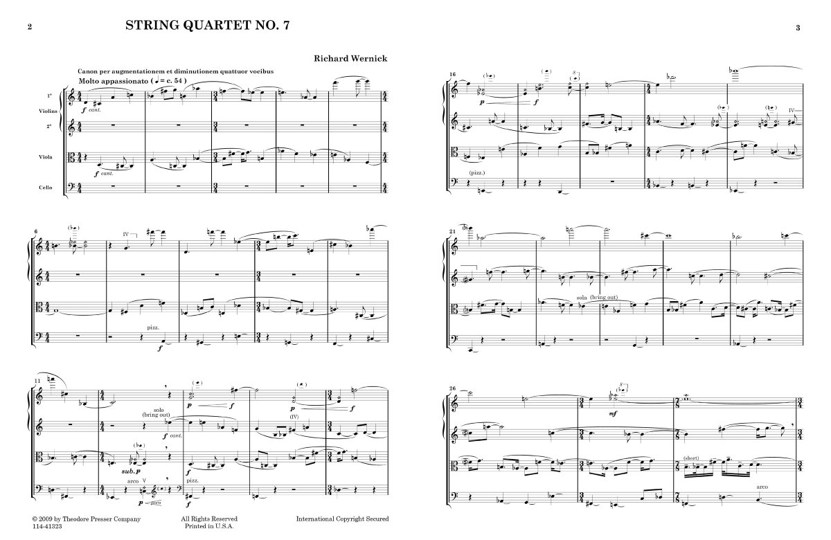String Quartet #7 - cliquer ici