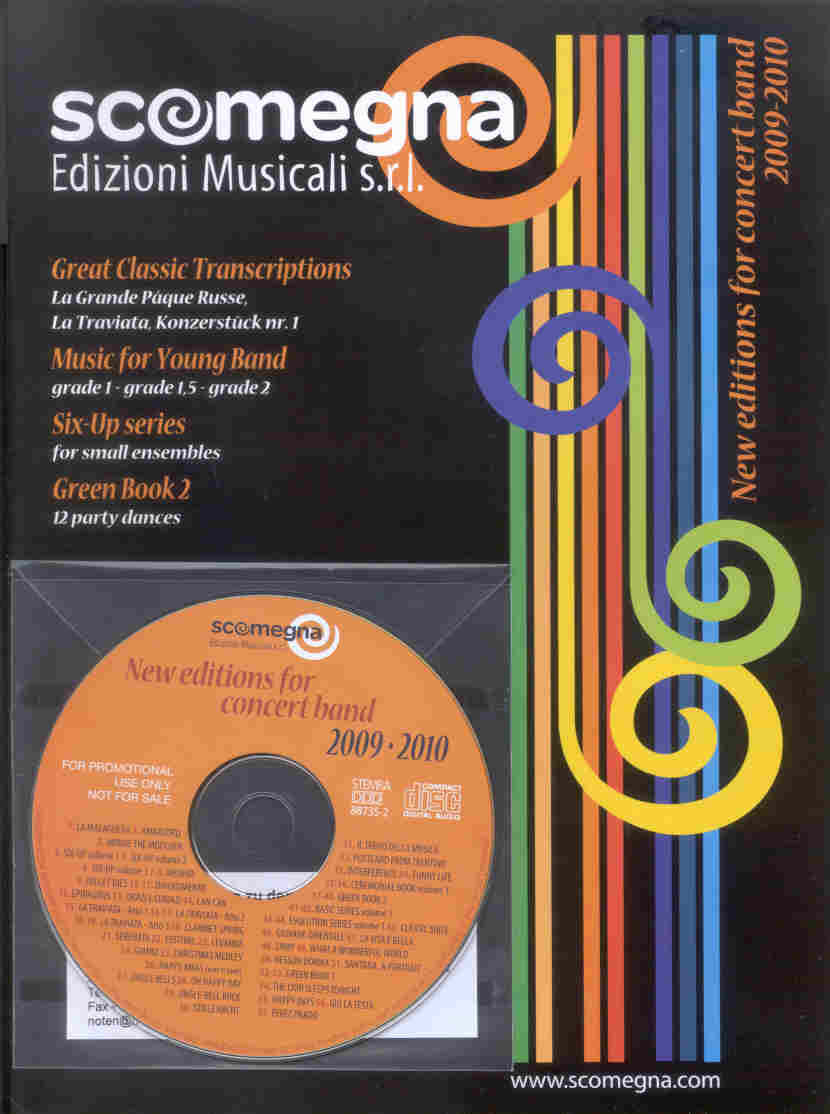 Scomegna 2009-2010: New editions for Concert Band - cliquer ici