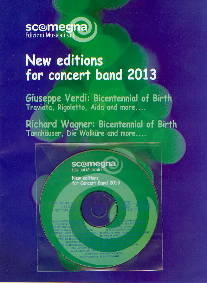 Scomegna 2013 New editions for Concert band - cliquer ici