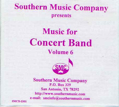 Southern Music Company #6 Music for Concert Band - cliquer ici