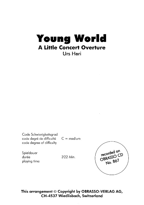 Young World (A Little Concert Overture) - cliquer ici
