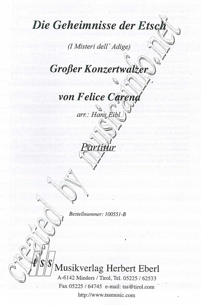 Geheimnisse der Etsch, Die (I Misteri dell' Adige) - cliquer ici