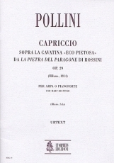 Capriccio on the Cavatina 'Eco pietosa' from Rossini's 'La pietra del paragone' Op. 29 for Harp - cliquer ici