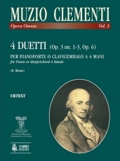 4 Duets (Op. 3 Nos. 1-3, Op. 6) for Piano (Harpsichord) 4 Hands - cliquer ici 4 Duets (Op. 3 Nos. 1-3, Op. 6) for Piano (Harpsichord) 4 Hands - cliquer ici