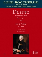 Duetto Op. 3 No. 1 (G 56) in G Major for 2 Violins - cliquer ici
