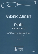 L'Addio. Romanza Op. 9 for Violoncello and Piano (Harp) - cliquer ici