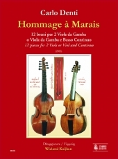 Hommage  Marais. 12 Pieces for 2 Viols or Viol and Continuo - cliquer ici
