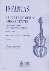 Laudate Dominum Omnes Gentes. 4 five-part Compositions for 5 Viols - cliquer ici