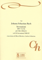 Inventions BWV 772-786 for 2 Guitars. #1, Inventions Nos. 1-7 - cliquer ici