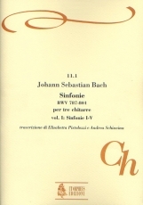 Sinfonias BWV 787-801 for 3 Guitars. #1, Sinfonias Nos. 1-5 - cliquer ici