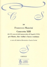 Concerto No.13 from the 24 Concertos in the Naples manuscript (1725) - cliquer ici