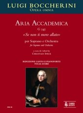 Aria Accademica G 545 Se non ti moro allato for Soprano and Orchestra - cliquer ici