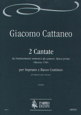2 Cantatas from «Trattenimenti armonici da camera». Opera prima for Soprano and Continuo - cliquer ici 2 Cantatas from «Trattenimenti armonici da camera». Opera prima for Soprano and Continuo - cliquer ici