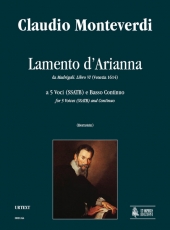 Lamento d'Arianna for 5 Voices (SSATB) and Continuo - cliquer ici