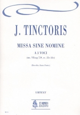 Missa sine nomine No. 1 for 3 Voices - cliquer ici