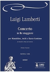 Concerto in D maj for Mandolin, Strings and Continuo - cliquer ici